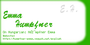 emma humpfner business card